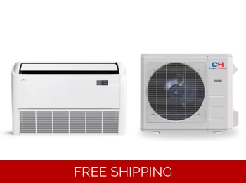 C&H 18K-Btu 22.3 SEER2 Floor-Ceiling Mini Split Heat Pump (-13°F) E-Star: 12.5 EER/10.4 HSPF (R454B)